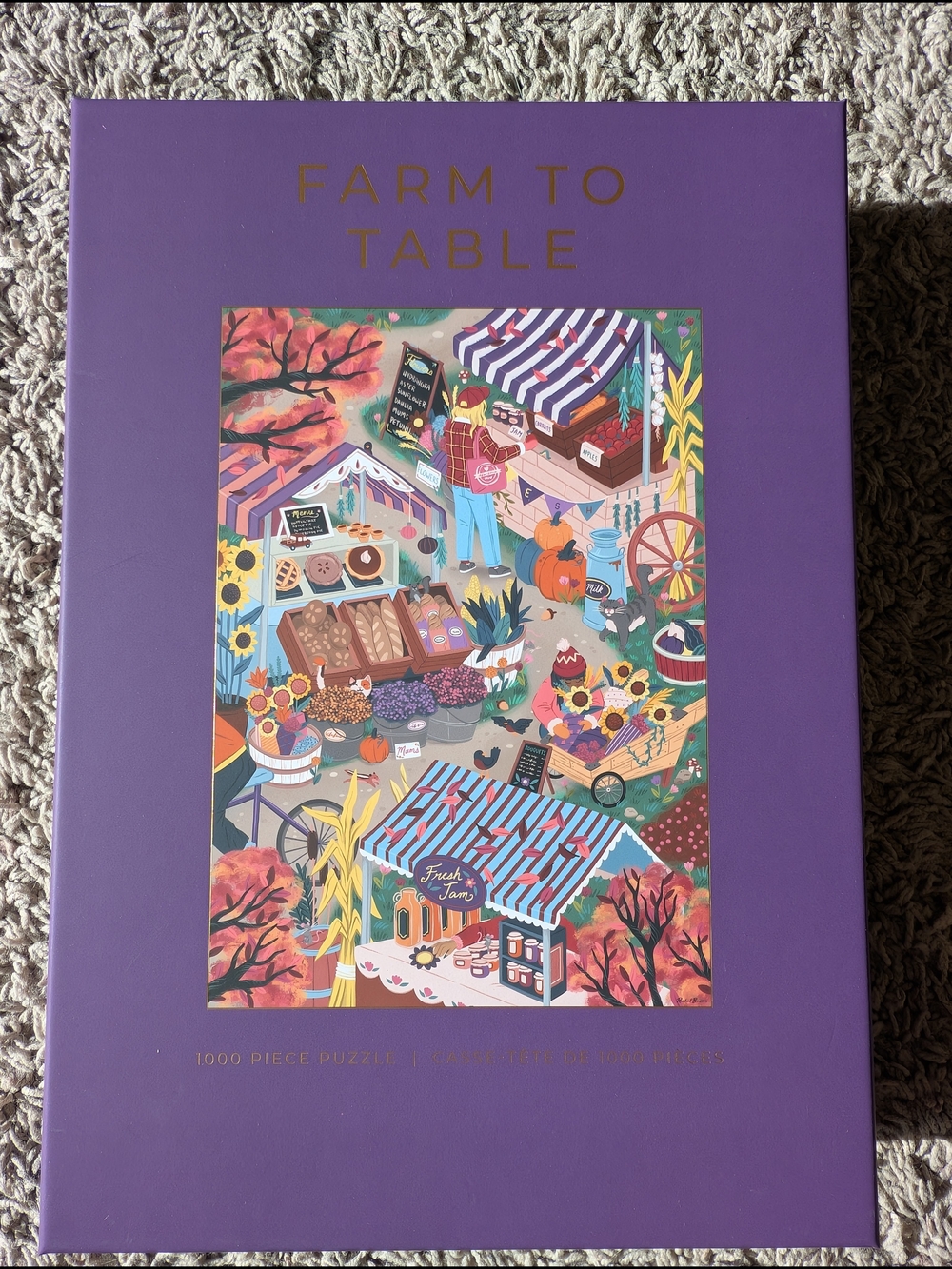 Farm To Table Purple 1000-Piece Puzzle by